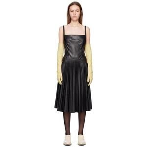 Proenza Schouler Drop Waist Faux Leather Dress, Size 4, $695 NWT, 574